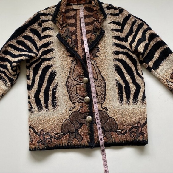 Painted Pony Safari Tapestry Women's Jacket | Vintage Wearable Art | OS - Picture 10 of 11